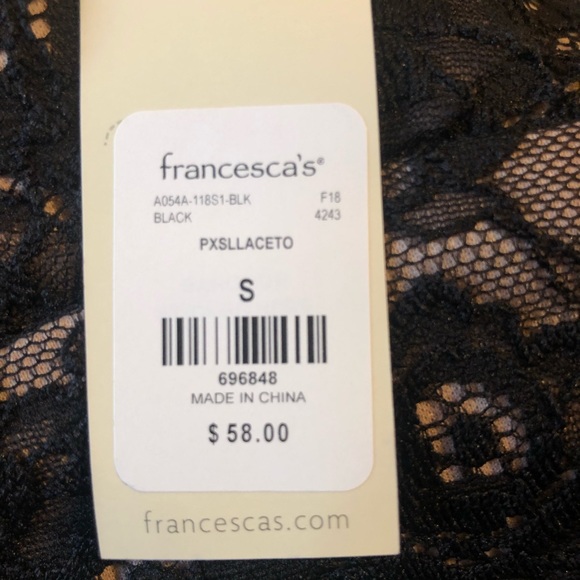 BNWT Francescas Lace Top Jumpsuit - Picture 4 of 4
